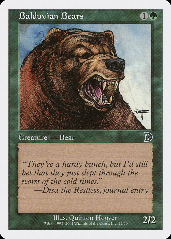 Balduvian Bears [Deckmasters] | Card Citadel