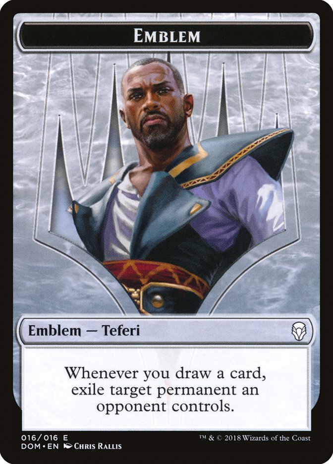 Emblem - Teferi, Hero of Dominaria [Dominaria Tokens] | Card Citadel