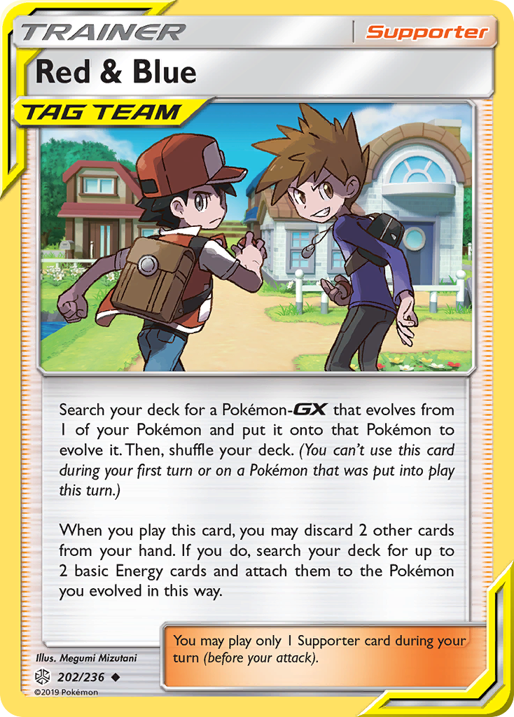 Red & Blue (202/236) [Sun & Moon: Cosmic Eclipse] | Card Citadel