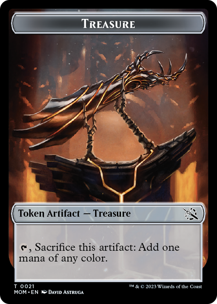 Treasure (21) // Thopter Double-Sided Token [March of the Machine Tokens] | Card Citadel