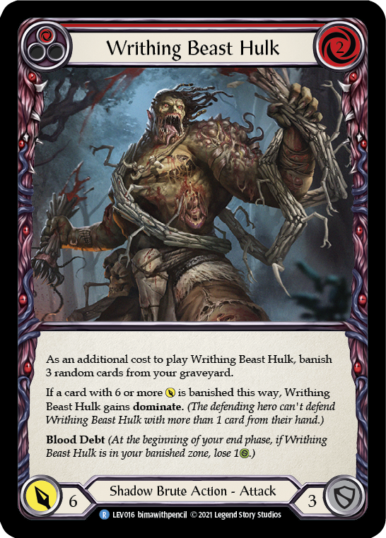 Writhing Beast Hulk [LEV016] (Monarch Levia Blitz Deck) | Card Citadel