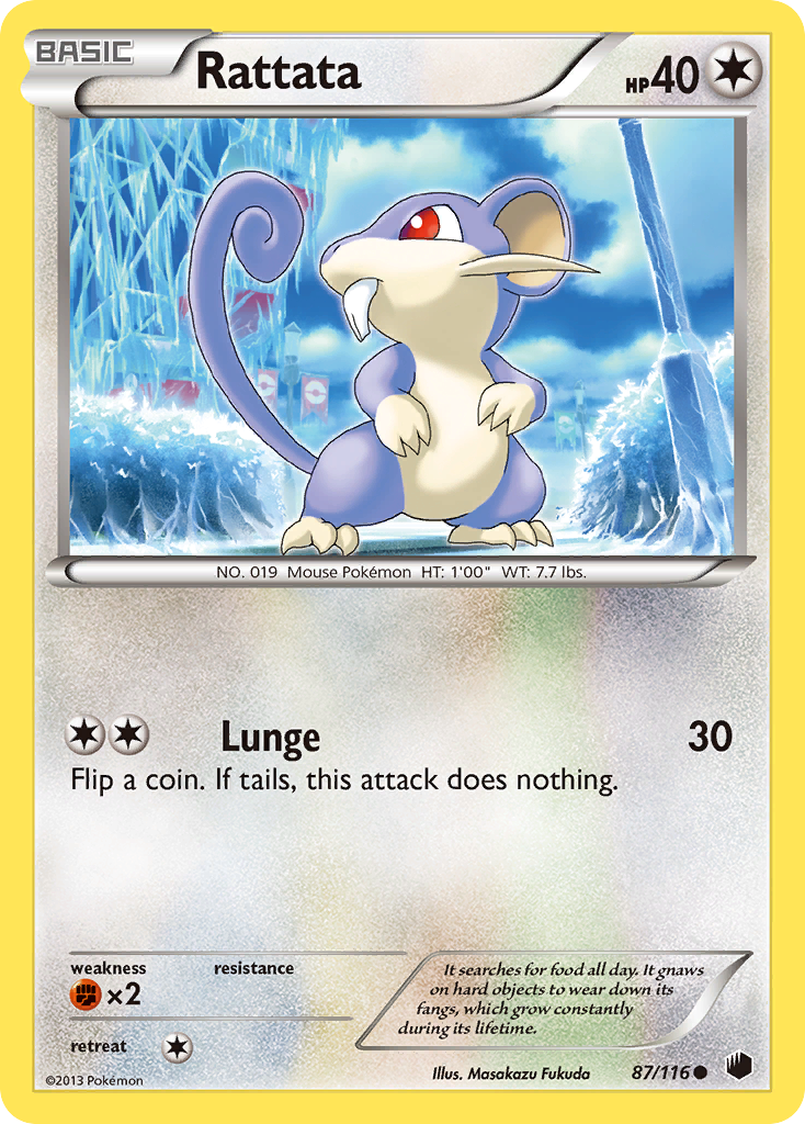 Rattata (87/116) [Black & White: Plasma Freeze] | Card Citadel
