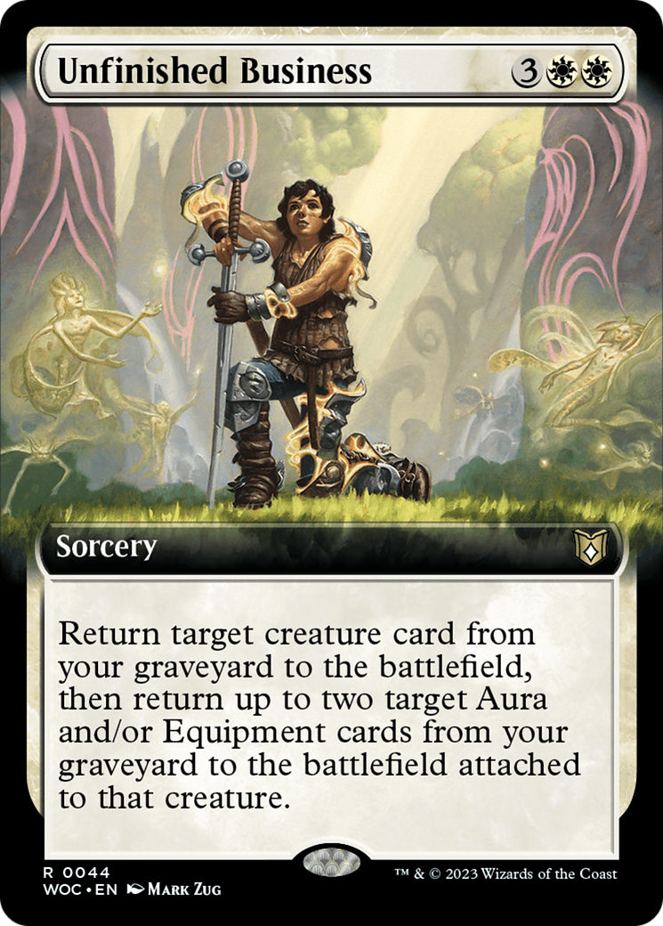 Unfinished Business (Extended Art) [Wilds of Eldraine Commander] | Card Citadel