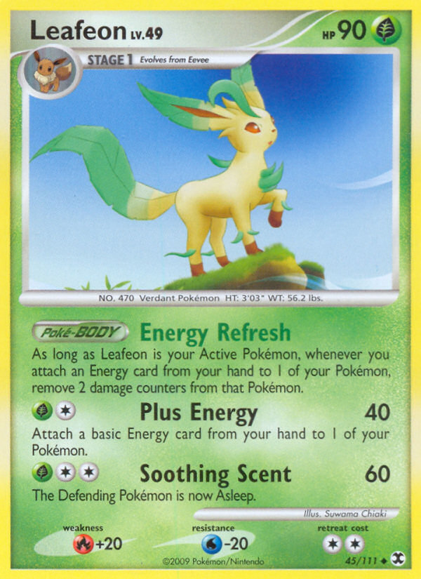 Leafeon (45/111) [Platinum: Rising Rivals] | Card Citadel