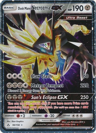 Dusk Mane Necrozma GX (90/156) (Jumbo Card) [Sun & Moon: Ultra Prism] | Card Citadel