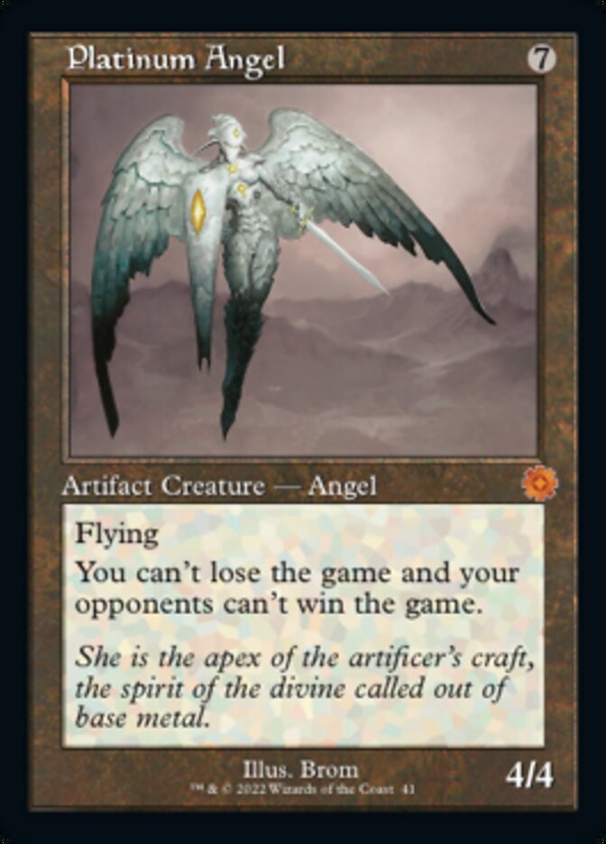 Platinum Angel (Retro) [The Brothers' War Retro Artifacts] | Card Citadel