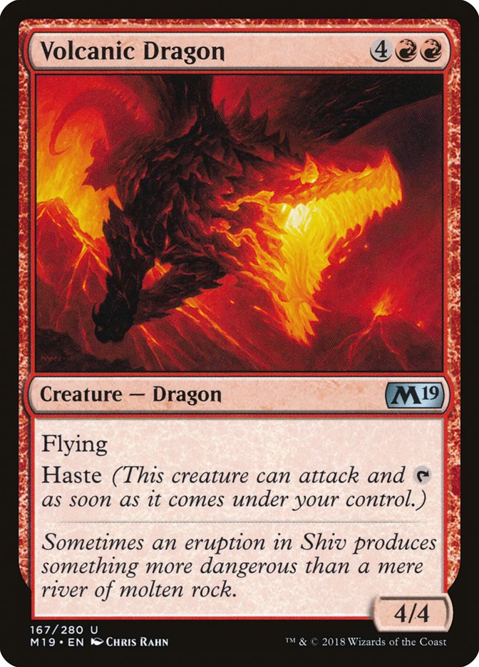 Volcanic Dragon [Core Set 2019] | Card Citadel