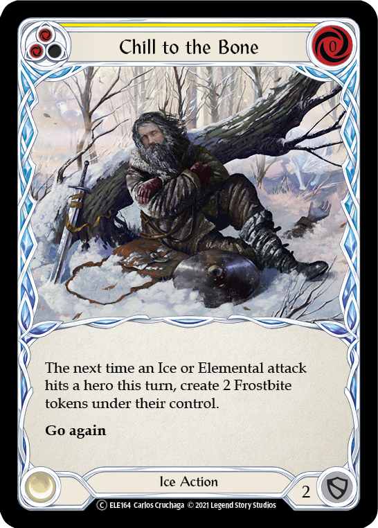 Chill to the Bone (Yellow) [U-ELE164] Unlimited Normal | Card Citadel