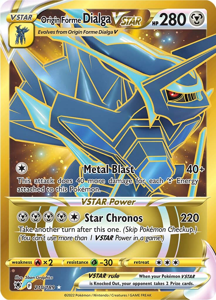 Origin Forme Dialga VSTAR (210/189) [Sword & Shield: Astral Radiance] | Card Citadel