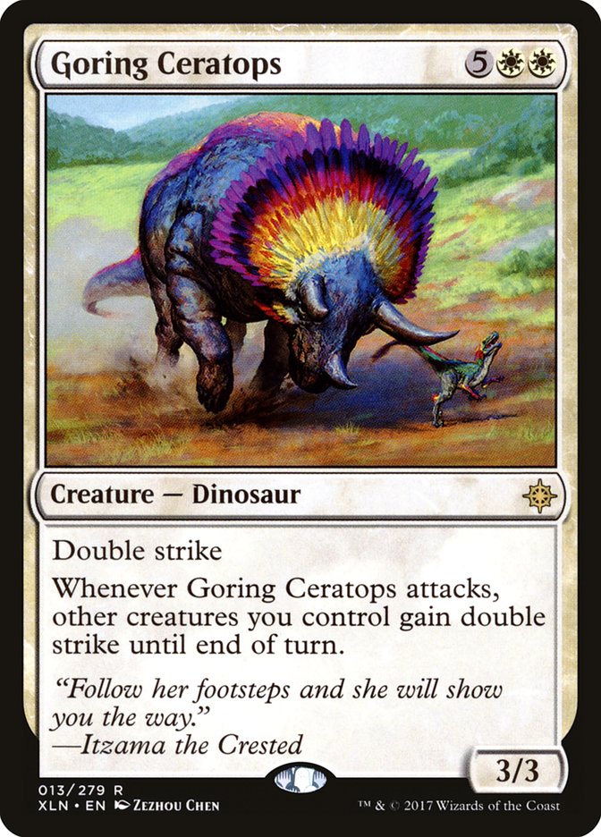 Goring Ceratops [Ixalan] | Card Citadel