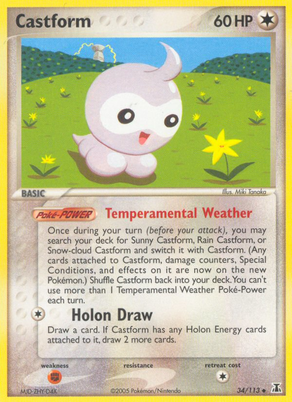 Castform (34/113) [EX: Delta Species] | Card Citadel