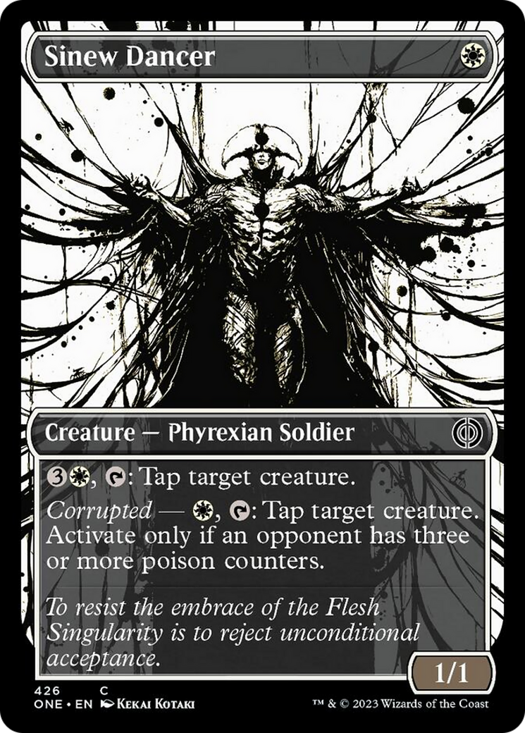 Sinew Dancer (Showcase Ichor Step-and-Compleat Foil) [Phyrexia: All Will Be One] | Card Citadel