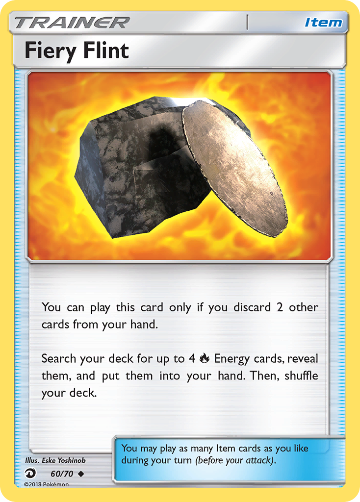 Fiery Flint (60/70) [Sun & Moon: Dragon Majesty] | Card Citadel