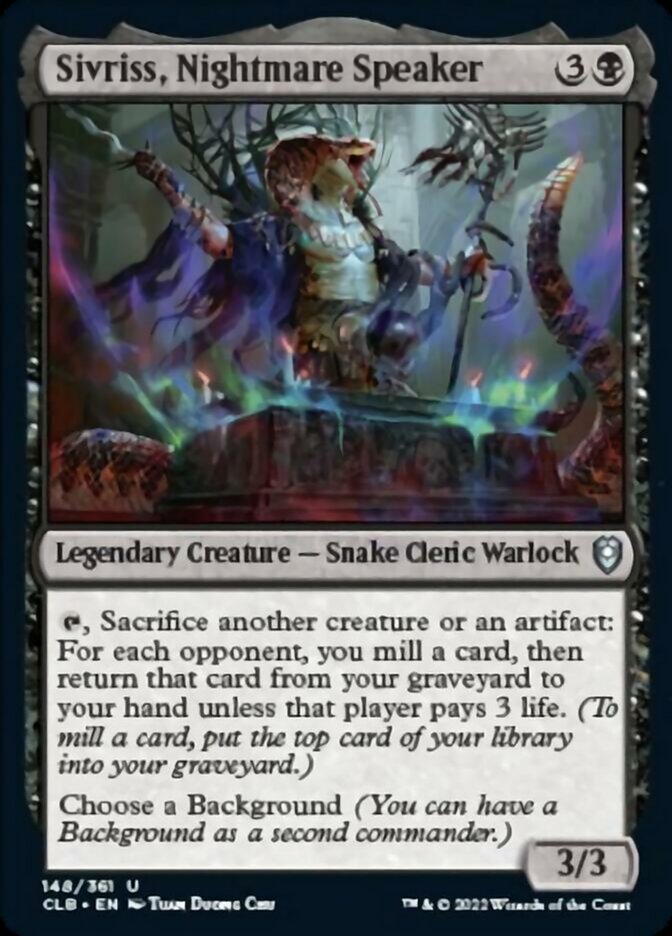 Sivriss, Nightmare Speaker [Commander Legends: Battle for Baldur's Gate] | Card Citadel
