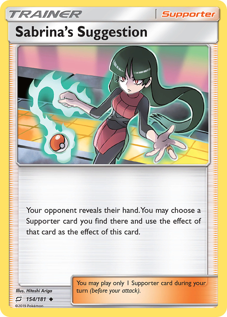 Sabrina's Suggestion (154/181) [Sun & Moon: Team Up] | Card Citadel