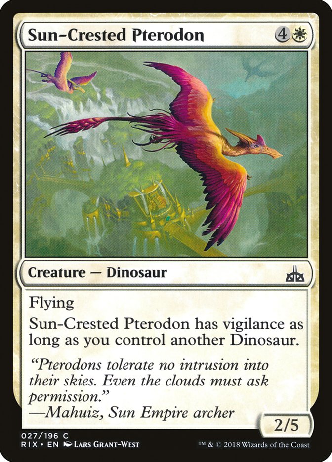 Sun-Crested Pterodon [Rivals of Ixalan] | Card Citadel