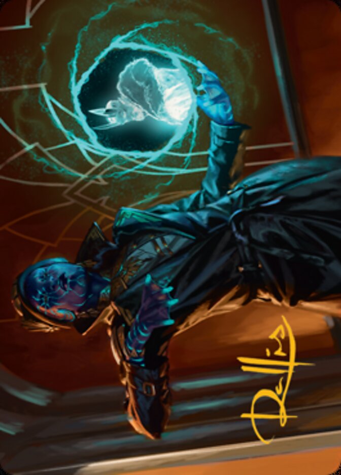 Kamiz, Obscura Oculus Art Card (Gold-Stamped Signature) [Streets of New Capenna Art Series] | Card Citadel