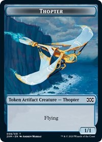 Thopter (008) // Wurm (030) Double-sided Token [Double Masters Tokens] | Card Citadel