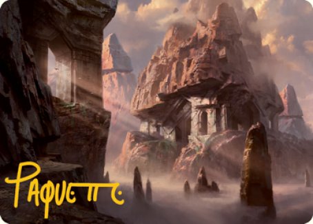 Mountain (277) Art Card (Gold-Stamped Signature) [Dungeons & Dragons: Adventures in the Forgotten Realms Art Series] | Card Citadel