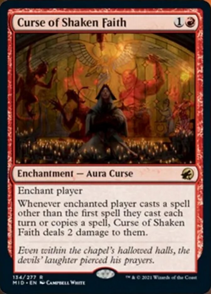 Curse of Shaken Faith [Innistrad: Midnight Hunt] | Card Citadel