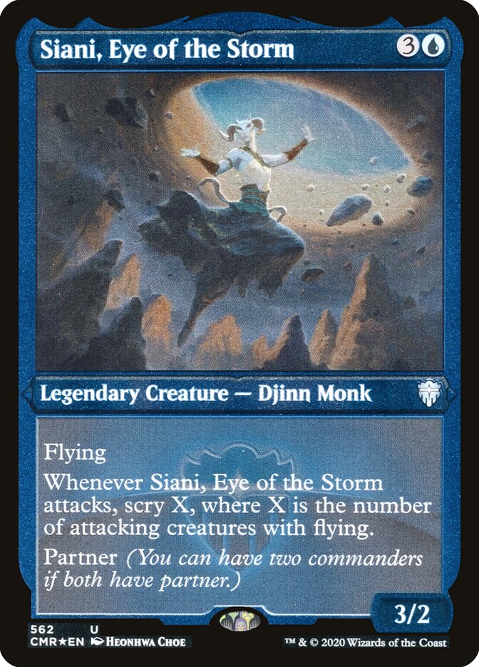 Siani, Eye of the Storm (Foil Etched) [Commander Legends] | Card Citadel