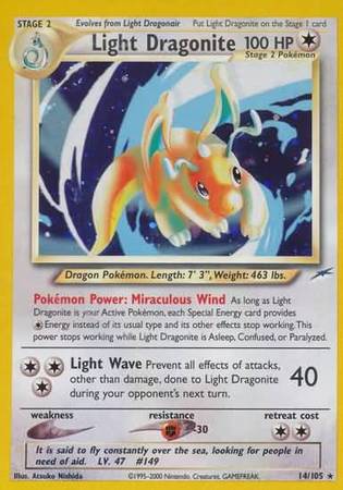 Light Dragonite (14/105) [Neo Destiny Unlimited] | Card Citadel