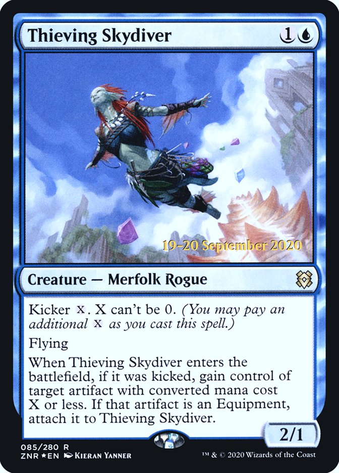 Thieving Skydiver  [Zendikar Rising Prerelease Promos] | Card Citadel