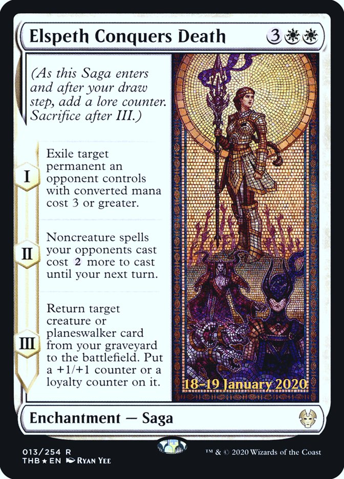 Elspeth Conquers Death [Theros Beyond Death Prerelease Promos] | Card Citadel
