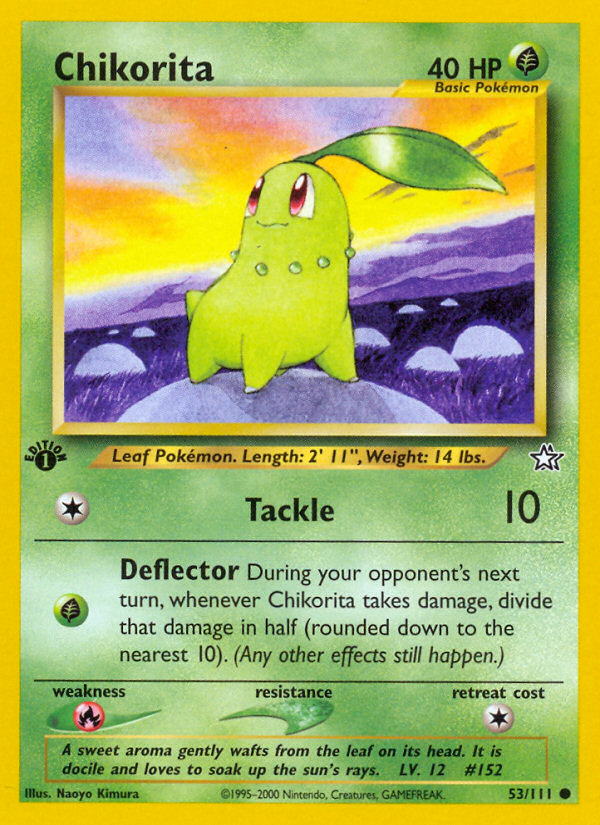 Chikorita (53/111) [Neo Genesis 1st Edition] | Card Citadel