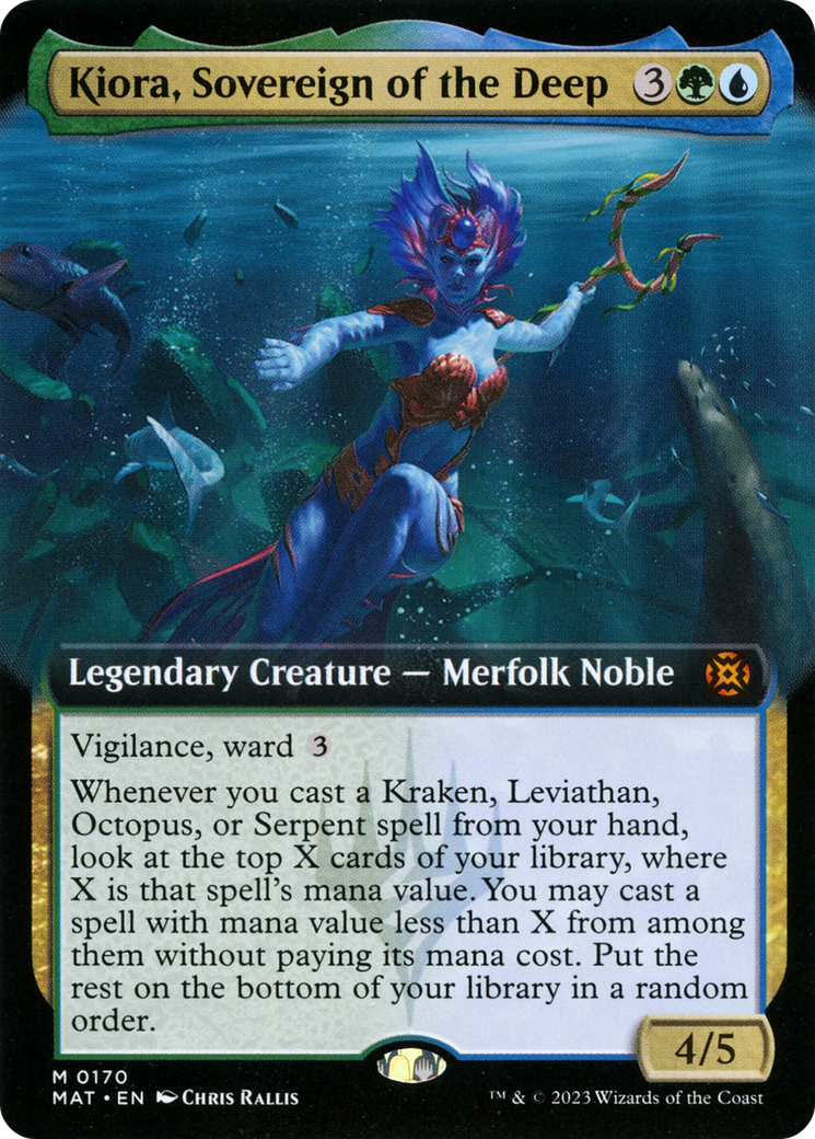 Kiora, Sovereign of the Deep (Extended Art) [March of the Machine: The Aftermath] | Card Citadel