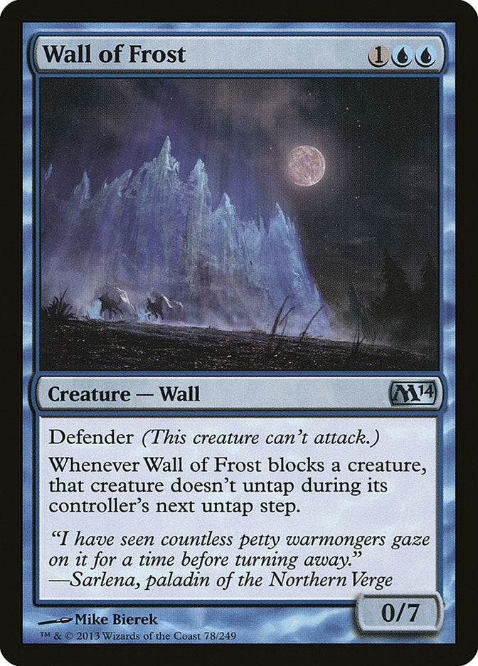 Wall of Frost [Magic 2014] | Card Citadel