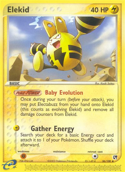 Elekid (36/100) [EX: Sandstorm] | Card Citadel