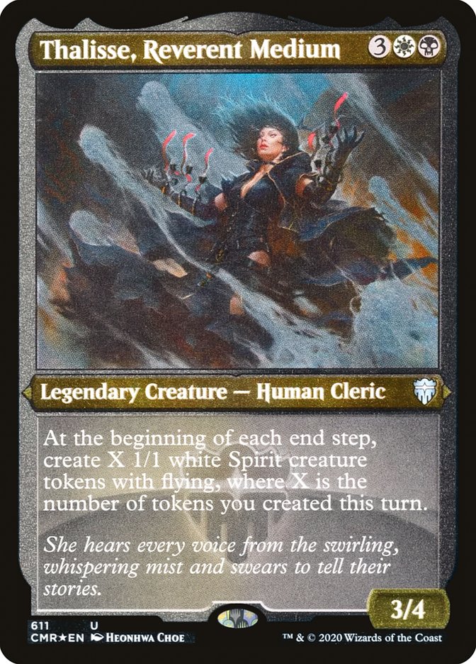 Thalisse, Reverent Medium (Foil Etched) [Commander Legends] | Card Citadel