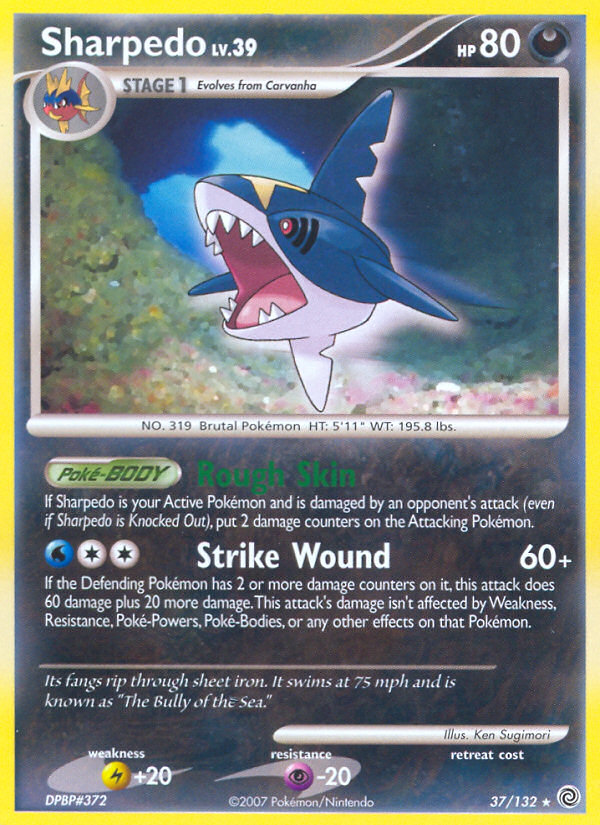 Sharpedo (37/132) [Diamond & Pearl: Secret Wonders] | Card Citadel