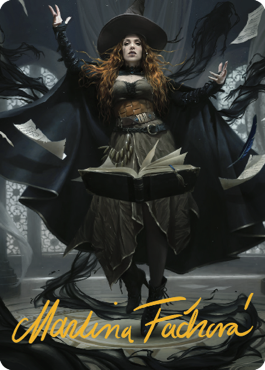 Tasha, the Witch Queen Art Card (41) (Gold-Stamped Signature) [Commander Legends: Battle for Baldur's Gate Art Series] | Card Citadel
