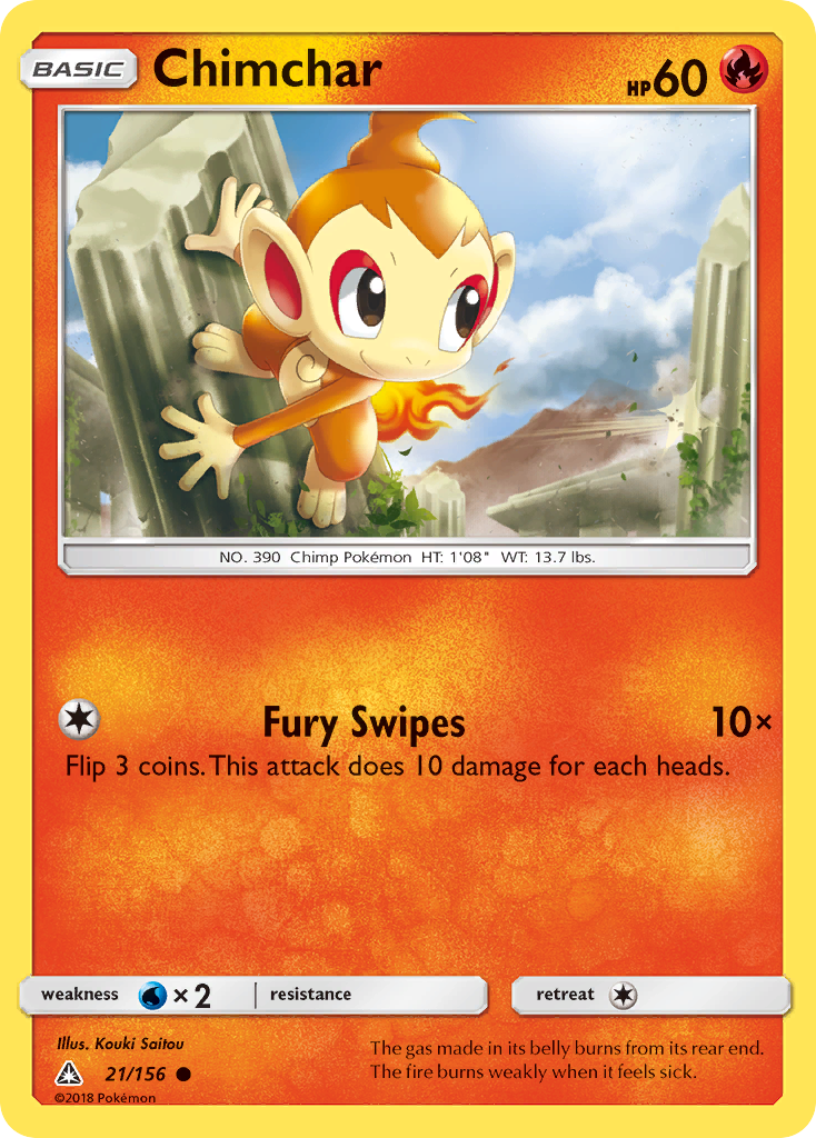 Chimchar (21/156) [Sun & Moon: Ultra Prism] | Card Citadel