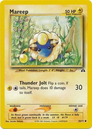 Mareep (58/75) [Neo Discovery Unlimited] | Card Citadel