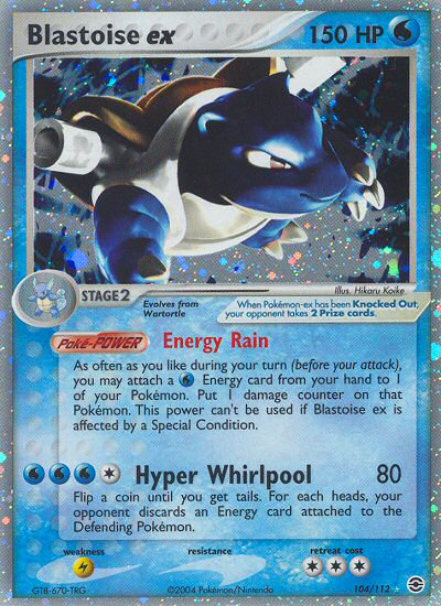 Blastoise ex (104/112) [EX: FireRed & LeafGreen] | Card Citadel