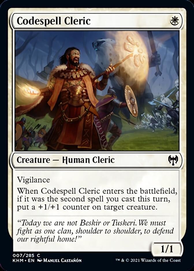 Codespell Cleric [Kaldheim] | Card Citadel