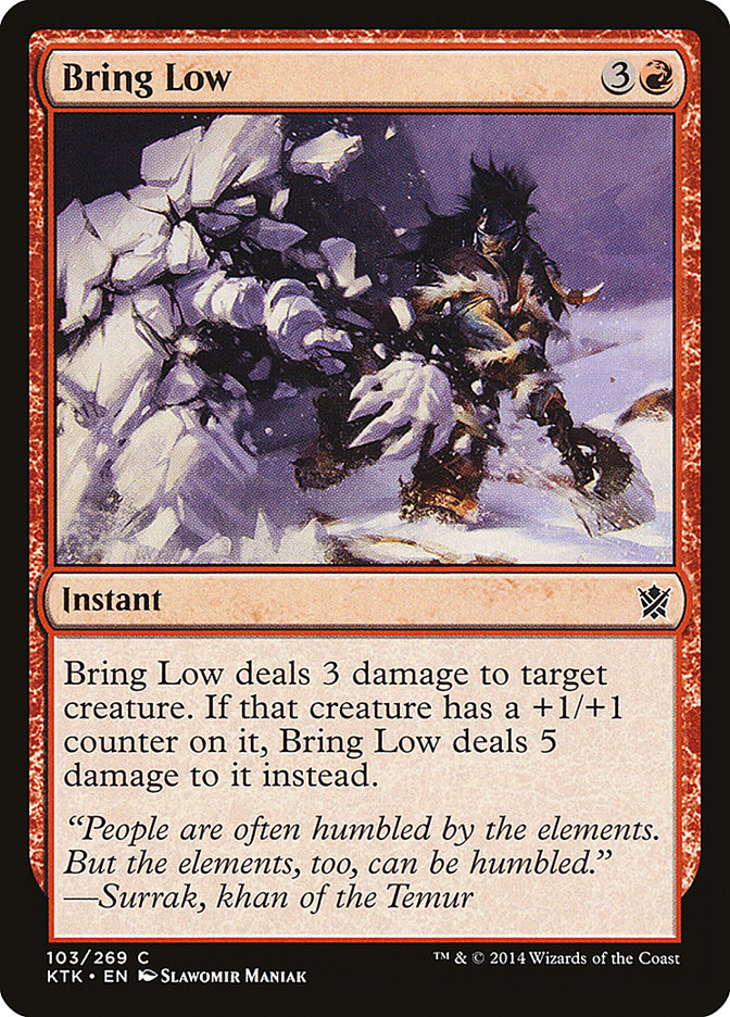 Bring Low [Khans of Tarkir] | Card Citadel