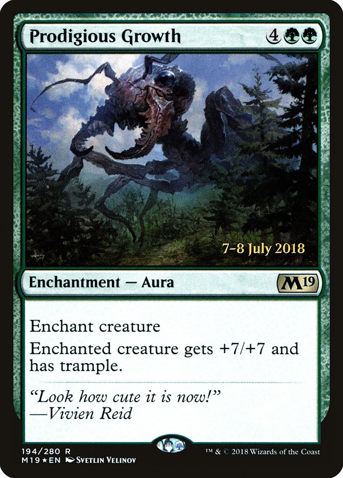 Prodigious Growth  [Core Set 2019 Prerelease Promos] | Card Citadel