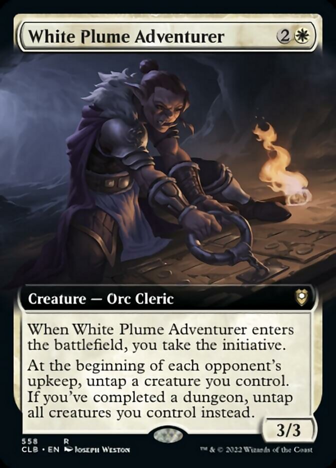 White Plume Adventurer (Extended Art) [Commander Legends: Battle for Baldur's Gate] | Card Citadel