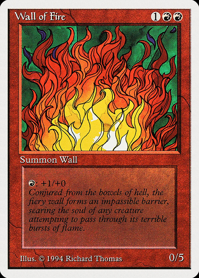 Wall of Fire [Summer Magic / Edgar] | Card Citadel