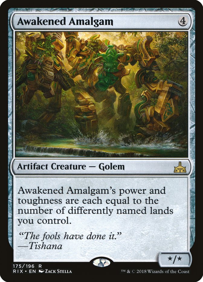 Awakened Amalgam [Rivals of Ixalan] | Card Citadel