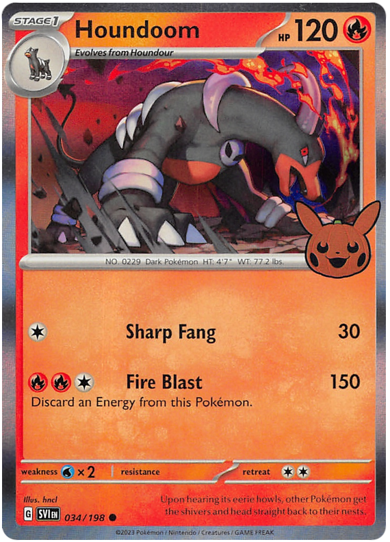 Houndoom (034/198) [Trick or Trade 2023] | Card Citadel