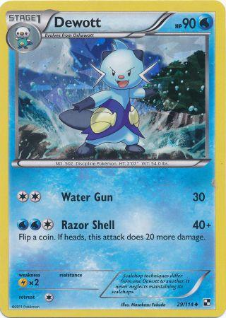 Dewott (29/114) (Cracked Ice Holo) [Black & White: Base Set] | Card Citadel