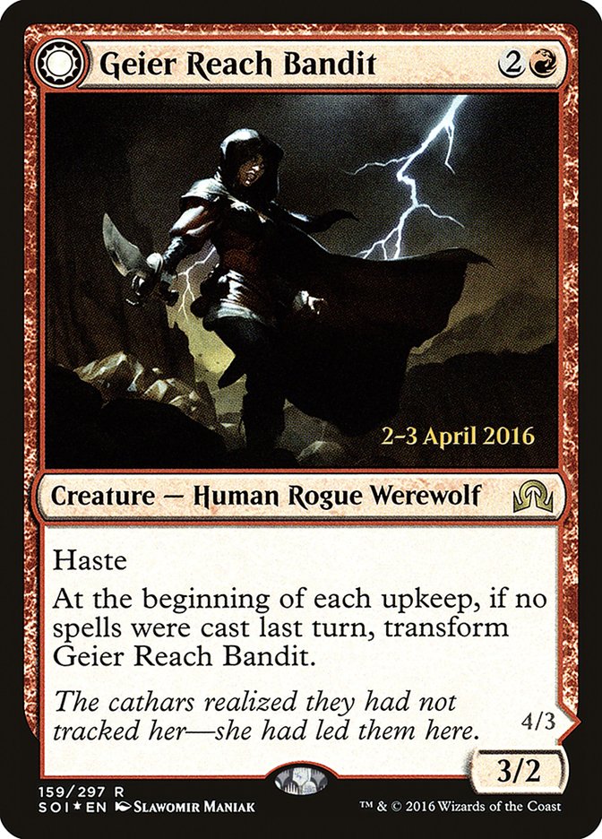 Geier Reach Bandit // Vildin-Pack Alpha [Shadows over Innistrad Promos] | Card Citadel