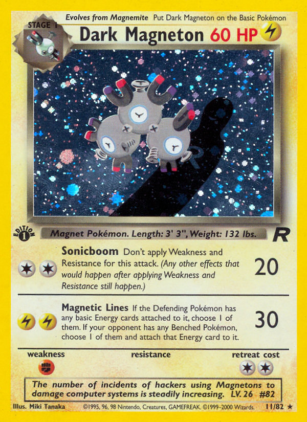 Dark Magneton (11/82) [Team Rocket 1st Edition] | Card Citadel