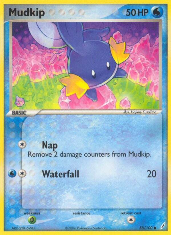 Mudkip (58/100) [EX: Crystal Guardians] | Card Citadel