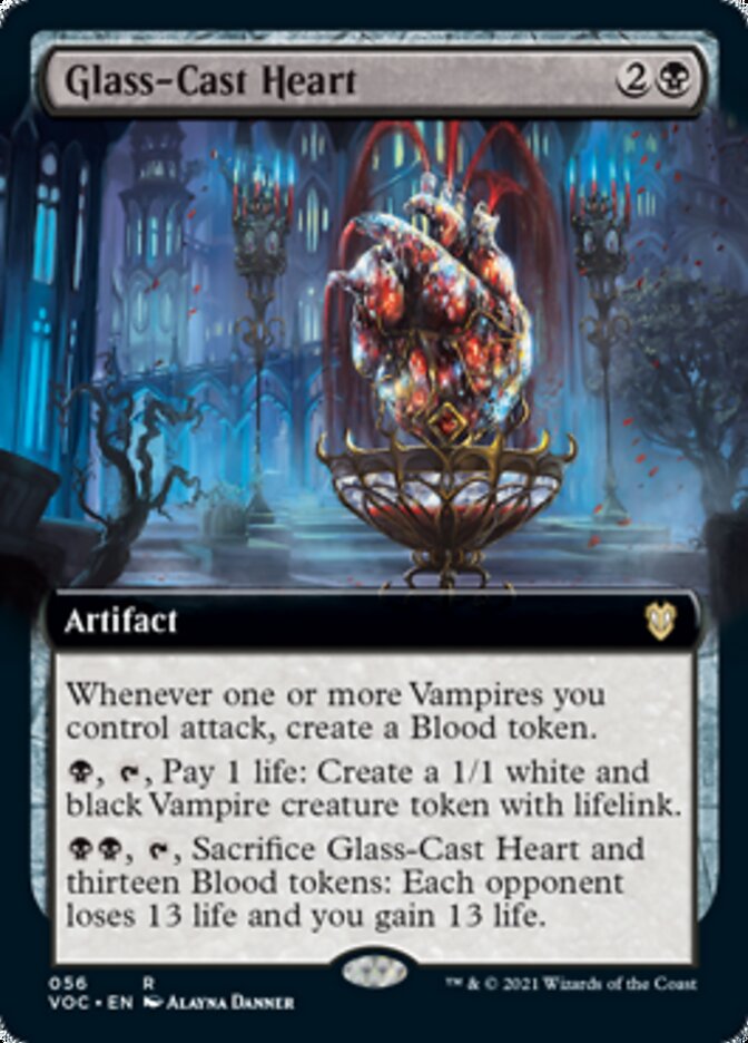 Glass-Cast Heart (Extended) [Innistrad: Crimson Vow Commander] | Card Citadel